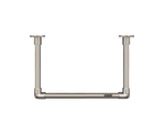 Lade das Bild in den Galerie-Viewer, U-Form Garderobenstange Edelstahl als Wandgarderobe
