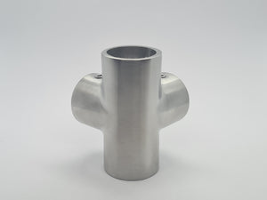 T3D-Verbinder 90° Edelstahl geschliffen ULi Garderobenstange