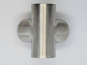 T3D-Verbinder 90° Edelstahl geschliffen ULi Garderobenstange