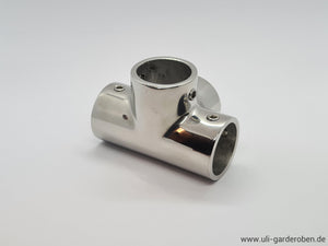 T3D-Verbinder 90° Edelstahl poliert für ULi Garderobenstange